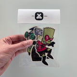 Invader Zimpson Sticker Pack